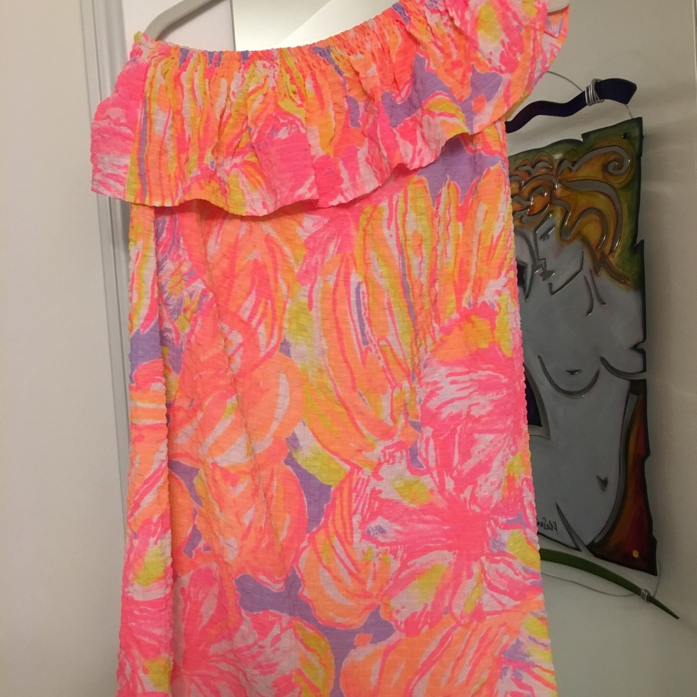 Lilly Pulitzer one shoulder sun dress